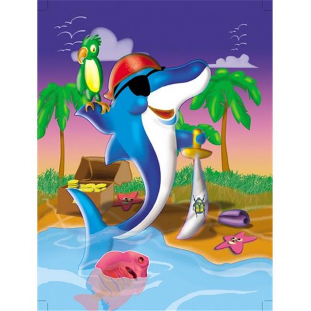 Carolines Treasures APH2486GF Drapeau Dauphin Pirate Taille Jardin