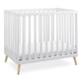 thumbnail image 1 of Delta Children Tucker Mini Baby Crib, Bianca White/Natural, 1 of 6