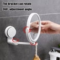 thumbnail image 4 of Bathroom Suction Cup Makeup Mirror Bathroom Home Multifunctional Foldable No Drilling Wall Mounted Dressing Table Dressing Mirror, 4 of 6