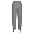 thumbnail image 4 of FNFYFH Clearance Women's Stylish Linen Pants Elastic Waist, 4 of 5