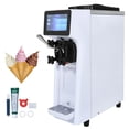 thumbnail image 1 of VEVOR Commercial Ice Cream Machine, 10.6 QT/H Yield, 1000W Single Flavor Countertop Soft Serve Ice Cream Maker, 4L Hopper 1.6L Cylinder, Touch Screen Auto Clean Pre-cooling, for Restaurant Snack Bar, 1 of 9