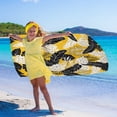 thumbnail image 4 of Microfiber Beach Towel Super Colorful Bath Towel Sandproof Beach Blanket Multi-Purpose Towel For Travel Swimming Pool 30x60 Inch, 4 of 6