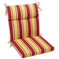 thumbnail image 1 of Coussin de Chaise d'Extérieur Carré pour Siège/dossier en Polyester Filé de 18 Po sur 38 Po - Haliwell Multicolore, 1 of 4