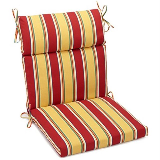 Coussin de Chaise d'Extérieur Carré pour Siège/dossier en Polyester Filé de 18 Po sur 38 Po - Haliwell Multicolore