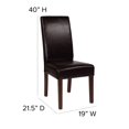 thumbnail image 2 of Chaise Parsons de la série Greenwich en LeatherSoft brun, 2 of 9
