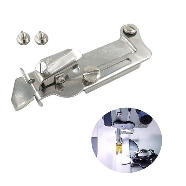 Sewing Machine Fabric Guide Accessory, Presser Foot Attachment for Flat Seams Anti-Curling Edge Control Versatile for Household Machines (15+ Stitches)