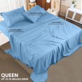 thumbnail image 2 of King Bed Sheet Set Piece Bedding Soft Brushed Microfiber Fabric Shrinkage & Fade Easy Care (), 2 of 7