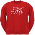 thumbnail image 1 of Fancy Mr. Chandail Molletonné Rouge à Col Rond pour Adulte, 1 of 1