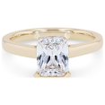 thumbnail image 1 of 0.50 Carat Excellent Radiant Cut Real Diamond New Design Solitaire Ring for Wedding Solid 18K Yellow Gold Size 11, 1 of 1