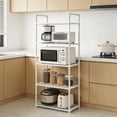 thumbnail image 1 of EGNMCR Storage Bins, Storage Containers Kitchen Rack Trolley Floor Standing Multi Layer Household Storage Rack Bathroom Rack Can Accommodate Toiletries And Daily Necessities Plastics Shelves, 1 of 6