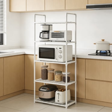 EGNMCR Storage Bins, Storage Containers Kitchen Rack Trolley Floor Standing Multi Layer Household Storage Rack Bathroom Rack Can Accommodate Toiletries And Daily Necessities Plastics Shelves