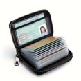 thumbnail image 1 of PU Leather Credit Card Holder Card Bag, Zipper Wallet With 20 Card Slots, Ideal Gift For Men, 1 of 6