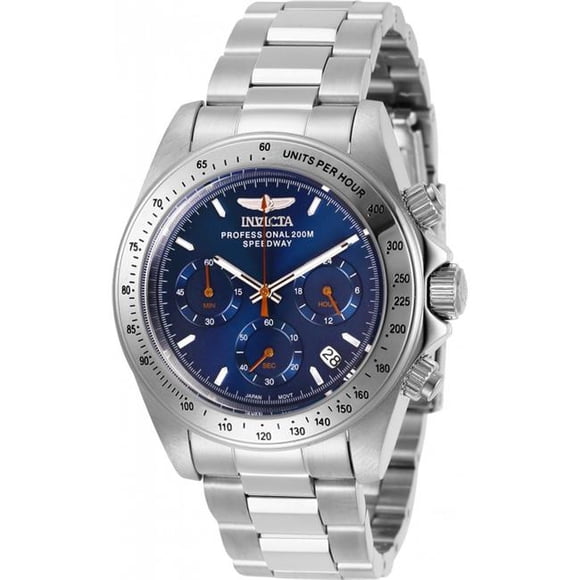 Invicta Mens Speedway Quartz Chronograph Navy Blue Dial Watch