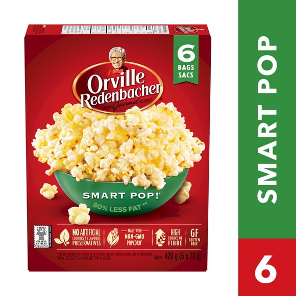 Orville Redenbacher Popcorn - Microwave Smart Pop! (6 bags x 70g)