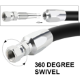 thumbnail image 3 of 2PCS Reusable Hydraulic Fittings 3/8Inch ID Hydraulic Hose Field Repair Kit, 3 of 7