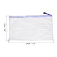 thumbnail image 2 of Unique Bargains A4 Zip File Pouch Document Folders Mesh Zipper Bags, Navy Blue, 12 Count, 12 Pack, 2 of 5