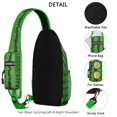 thumbnail image 4 of Watermelon Print Sling Backpack with Tropical Summer Fruit Pattern, Cute Watermelon Lovers Design Crossbody Daypack, Aesthetic Sunshine Beach Style, Lightweight and Durable, 4 of 6