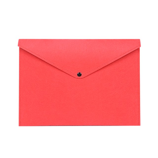 Wweixi File Document Bag Stay Organized And Enjoy Durable Felt Felt Folder Organizer red 1Set