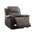 thumbnail image 2 of ACME Bina Recliner in Charcoal Polished Microfiber, 2 of 2