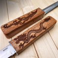 thumbnail image 3 of Ensemble de Couteaux Double, Couteau de Camping Fait Main, Lame Fixe 2 en 1 M390 Acier Couteau Samouraï Japonais pour Hommes, 3 of 4