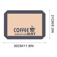 thumbnail image 3 of Vaidha Coffee Mat-Hide Stain Absorbent Rubber Quick Drying Mat For Kitchen Counter-Coffee Bar Accessories Dish Drying Mat Under Coffee Maker Coffee Machine, 3 of 4