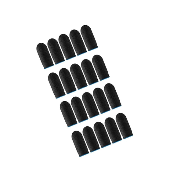 20 Pcs Manchons de Doigt de Jeu Anti-Transpiration Respirants Accessoires Mobiles Couvre-Doigt Mobile pour Jeu Mobile Bleu