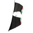 thumbnail image 4 of Motorcycle Winglet, Abrasion Resistant Direct Replacement Waterproof Motorcycle Side Spoiler  For Motorcycle Black,Matte Carbon Fiber Style,Bright Marble Style,Glossy Carbon Fiber, 4 of 8