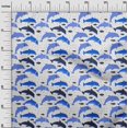 thumbnail image 3 of oneOone Velvet Medium Blue Fabric Beach Dolphin Sewing Craft Projects Fabric Prints By Yard 58 Inch Wide, 3 of 4