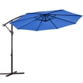 thumbnail image 4 of Gymax 10 ft Patio Cantilever Offset Umbrella Yard Garden Outdoor w/ 8 Ribs Blue, 4 of 10