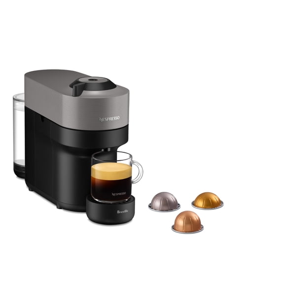 Nespresso Vertuo Pop Coffee and Espresso Machine by Breville, Dark Gray