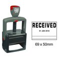 thumbnail image 1 of Printtoo Heavy Duty Dater Stamp With Received Text Office Stationery Self Inking Date Rubber Stamp-Black, 1 of 1