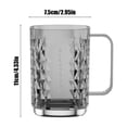 thumbnail image 3 of HOZADOIE Polyethylene Terephthalate Mouthwash Cup Storage & Organization Toothbrush Cup with Handle High Value Couple Wash Cup Tooth Cup Transparent Mouthwash Cup, 3 of 6