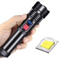 thumbnail image 1 of LED Flashlight Rechargeable Tactical Flashlights High Lumens Super Bright Flashlight Zoomable Waterproof Powerful Flash Lights for Outdoor Emergency Camping Biking, 1 of 7
