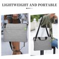 thumbnail image 3 of ETHZZLE Lightweight Grey Laptop Shoulder Bag with Large Capacity Protective Sleeve for Office Use, 3 of 6