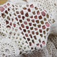 thumbnail image 4 of KEPSWET Cotton Handmade Crochet Lace Table Runner Beige Rectangle Coffee Table Dresser Decor (14x36 inch), 4 of 5