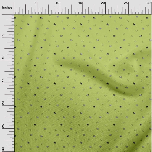 oneOone Organic Cotton Voile Fabric Dogs Animal Fabric Prints by Yard 42 Inch Wide