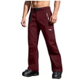 thumbnail image 2 of Cameland Unisexe Décontracté à la Mode Uni Patchwork Fermeture Éclair Multiples Poches Pantalon de Ski, 2 of 9