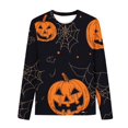 thumbnail image 5 of MKOSPLRT Pyjamas d'Halloween pour Tout-Petits Filles Garçons Vêtements de Nuit Ensembles 2 Pcs Manches Longues Col Ras du Cou Hauts Bas de Pyjama Tenue de Détente des Fêtes 3-15 Ans, 5 of 5