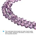 thumbnail image 3 of Uxcell 1600Pcs 4mm Bicone Glass Beads Small Faceted Purple, 3 of 6