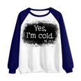 thumbnail image 4 of Mode Hoodies for Women 2023 T-shirt Imprimé Manches Long Chemisier Col Rond Décontracté Tops Sweatshirt 50% de Réduction Halloween / Costumes de Noël, 4 of 5