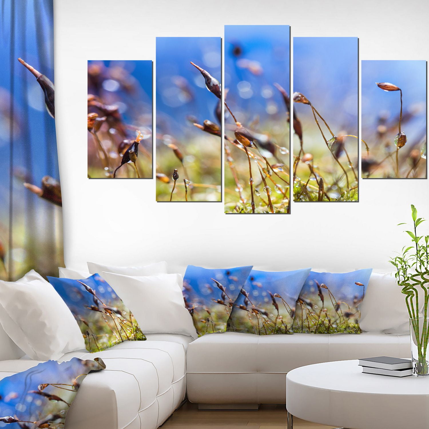 Design Art Fleurs De Printemps Été Moss Art Sur Toile