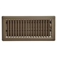 thumbnail image 1 of Imperial 4" x 10" Chocolate Steel Floor Register, Louvered, 1-pk, 1 of 7