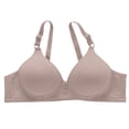 thumbnail image 1 of ManxiVoo Side Folded Full Coverage Wireless Bra for Women Soft Lightweight Support Minimizer with Wide Band L Size Light Ashy, 1 of 7
