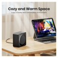 thumbnail image 3 of Space Heater, 500W Energy Efficient Space Heaters for Indoor, PTC Ceramic Fast Heating ,Fast Warm Air Delivery, 3 of 7