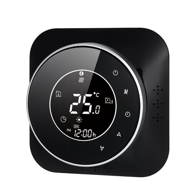 95-240V Programmable Thermostat 5+1+1 Six-segment Touch Screen LCD Display with Backlight Boiler Heating Thermostat Temperature Controller