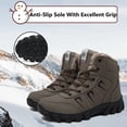 thumbnail image 2 of Bottes de Neige pour Hommes Femmes Imperméables Légères Chaussures de Randonnée Hiver Extérieur Chaudes Doublées de Fourrure Bottes de Randonnée, 2 of 6