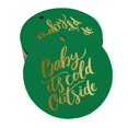 thumbnail image 1 of Inkdotpot Pack Of 50 Baby It's Cold Outside Baby Shower Favor Paper Tags Craft Real Gold Foil Hang Tags, 1 of 6