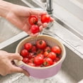 thumbnail image 1 of Sieves Sink Strainer Kitchen Double Drainage Basket Fruit Vegetable Washing Strainer Multi-Purpose Washing Storage Basket Kitchen Cleaning Accessories, 1 of 1