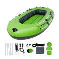 thumbnail image 1 of KFFKFF Blow-Up Boat, Inflatable Vessel for 5 People, Durable PVC Compact Raft Kayak, 45.6" Aluminum Paddles, Efficient Inflation Pump, Rod Storage, and Dual Seats, 1100 lb Load Limit for Adults, 1 of 9