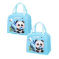 thumbnail image 1 of Oleegame 2 Pcs Sac de Rangement pour Produits à Main Sac Isolé Sac pour Boîte à Lunch Sac à Lunch Chiot Brun (Isolation 3D) Bleu, 1 of 9